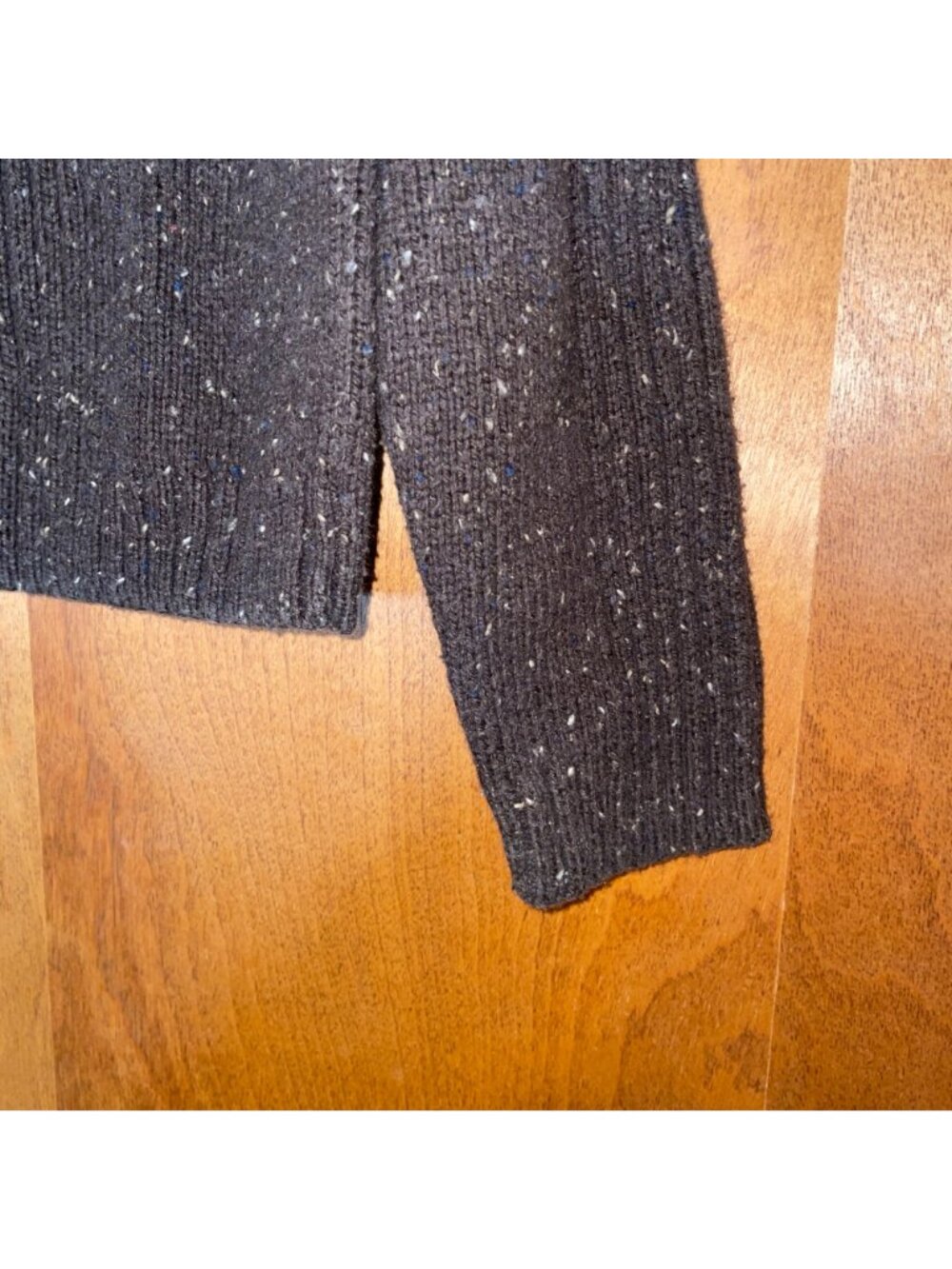 Sonoma Life + Style Brown Speckled Ribbed Knit Sweater XL Cotton/Acrylic/Nylon - Picture 5 of 5